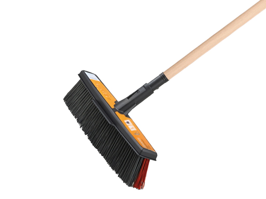 Fiskars Solid bezem L met harksteel 160 x 2,8 cm.