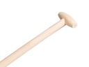 Betonschop ATLAS 1/2 0 rood, extra gehard, met ATLAS schopsteel 120 cm gebogen