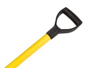 Spadesteel ATLAS kunststof 72,5 cm ingefreesd, met fiberkern 21 mm en kunststof D-greep