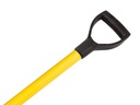 Spadesteel ATLAS kunststof 79,5 cm ingefreesd, met fiberkern 21 mm en kunststof D-greep