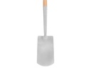 Spade ATLAS DIAMANT gepolijst, met ATLAS Ecofiber steel 85 cm en Engelse kruk