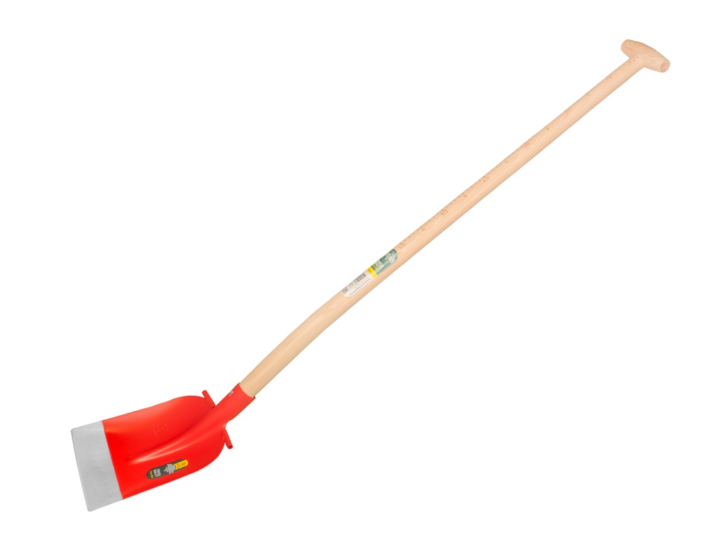 Betonschop ATLAS DIAMANT 1/2 0 rood, extra gehard, RONDE OPSTAP met ATLAS Meetsteel 110 cm gebogen