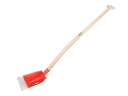 Betonschop ATLAS DIAMANT 1/2 0 rood, extra gehard, RONDE OPSTAP, met ATLAS Blijhamsteel 110 cm dubbel gebogen
