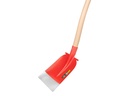 Betonschop ATLAS DIAMANT 1/2 0 rood, extra gehard, RONDE OPSTAP, met ATLAS Blijhamsteel 110 cm dubbel gebogen