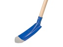 Kabelschop ATLAS DIAMANT 11,5 cm 3/4 blauw, onderkant spits, met ATLAS batsesteel 130 cm