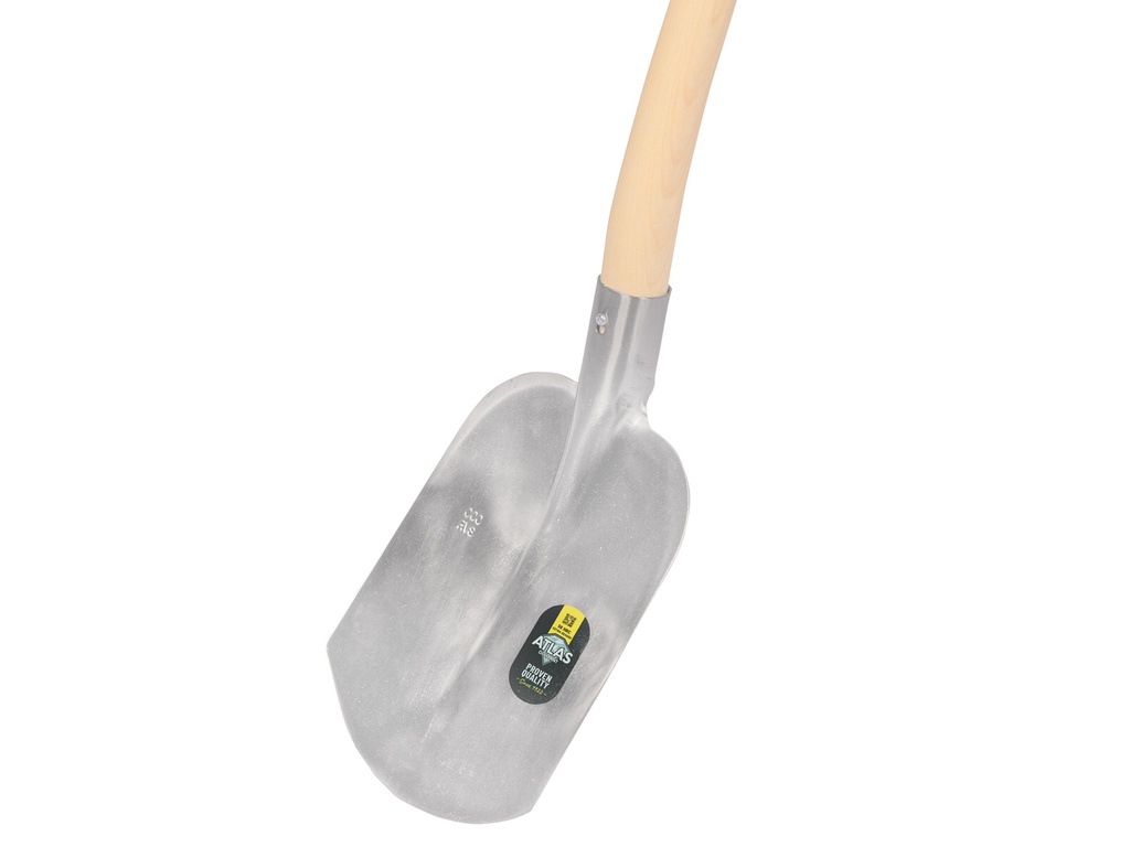 Steekbats ATLAS DIAMANT RVS 1/4 000, met ATLAS Blijhamsteel 100 cm sterk gebogen