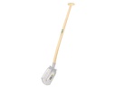 Steekbats ATLAS DIAMANT 1/4 000 gehard, gepolijst, RONDE OPSTAP, met ATLAS schopsteel 100 cm gebogen, FSC 100%