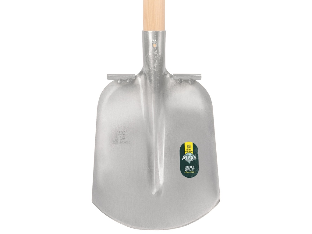 Steekbats ATLAS DIAMANT 1/4 000 gehard, gepolijst, RONDE OPSTAP, met Blijhamsteel 110 cm extra dubbel gebogen