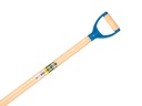 Ballastschop OFFNER aluminium met strip, 27 x 35 cm, ATLAS PD-steel 95 cm gebogen, FSC 100%