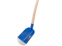 Schepbats ATLAS DIAMANT 3/4 1 blauw, gehard en gepolijst, met ATLAS batsesteel 130 cm gebogen, FSC 100%