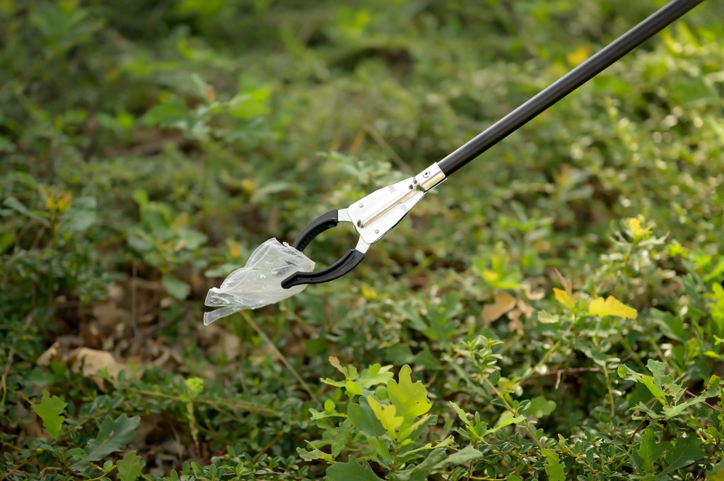 Afvalgrijper - Zwerfvuilgrijper ATLAS 94 cm, rubber bek, stalen hendelgreep