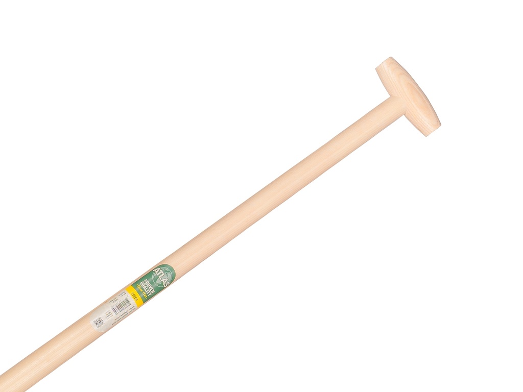 Steekbats RUHR BRILLANT 1/4 000 gepolijst, met PLATTE OPSTAP en ATLAS schopsteel 110 cm gebogen, FSC 100%