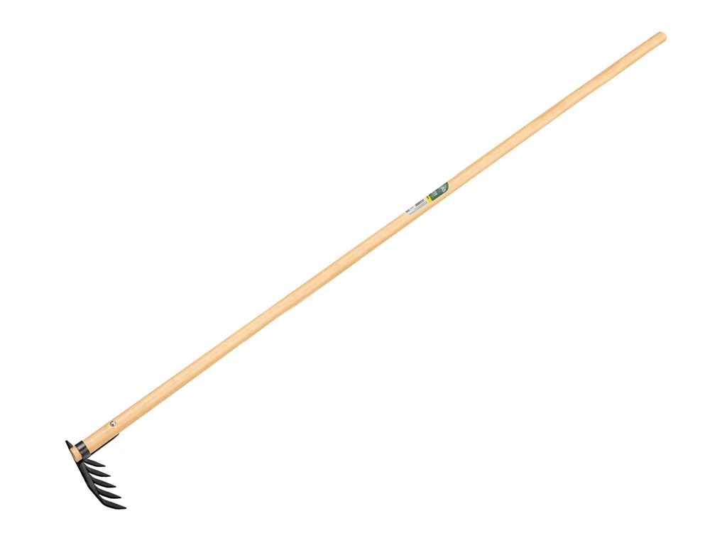 Sloothaak DE WIT 4 tands met plaat en ring, met rechte ATLAS Ecofiber steel 200 cm