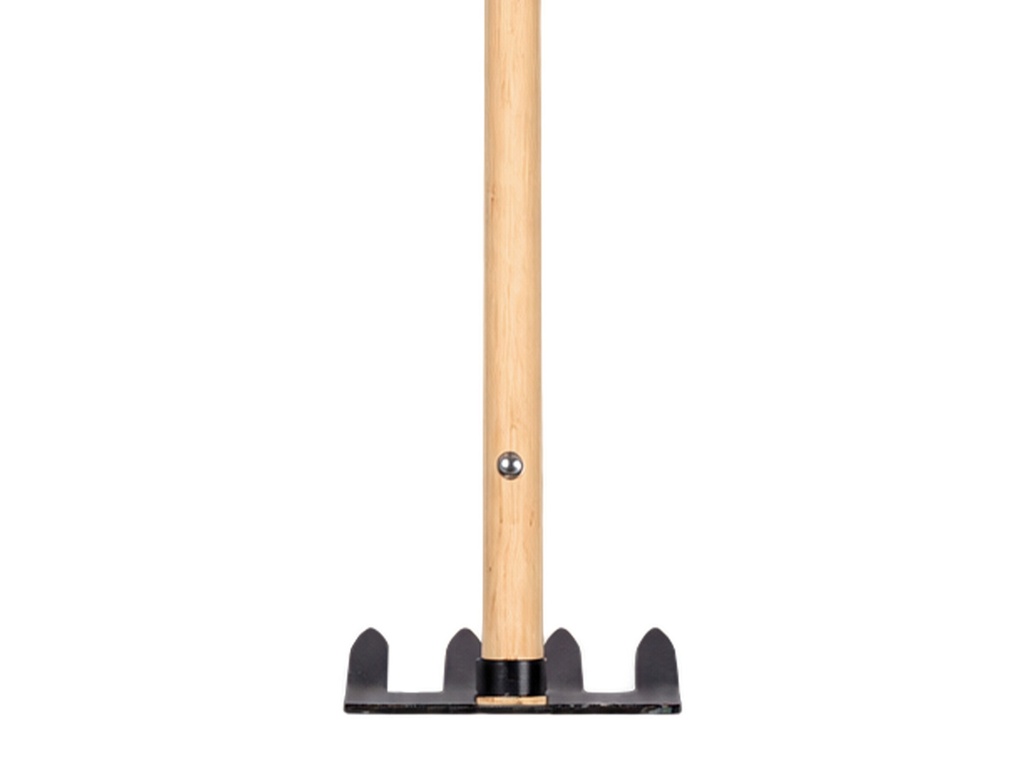 Sloothaak DE WIT 4 tands met plaat en ring, met rechte ATLAS Ecofiber steel 250 cm
