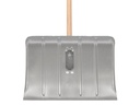 Sneeuwschuiver ATLAS staal gebogen 45 x 30 cm, met klembeugel, en TAUARI steel 150 x 2,8 cm