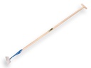 Dutch hoe DE WIT round-shaped model 14 cm, with ATLAS handle 160 x 3.2 cm and through-mount T-grip