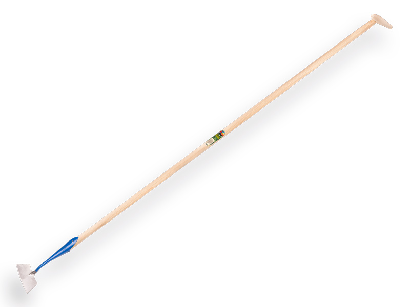 Dutch hoe DE WIT round-shaped model forged 14 cm, with ATLAS handle 170 x 3.0 cm and teardrop grip