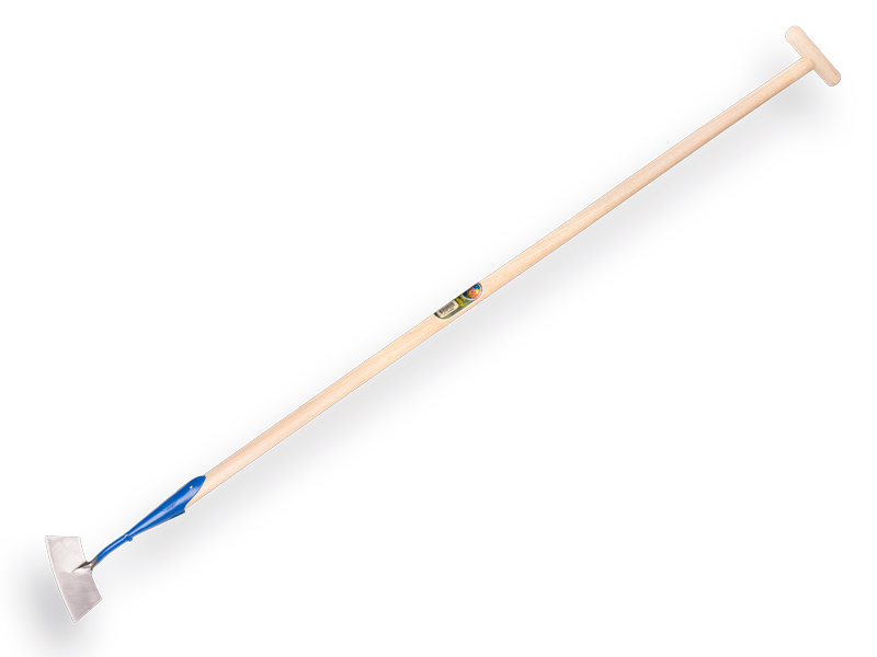 Schuffel DE WIT Rundförmiges Modell 16 cm, mit ATLAS Stiel 160 x 3,2 cm und durchgesteckter T-Griff