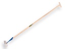 Schuffel DE WIT rundes Modell 18 cm, mit ATLAS Stiel 160 x 3,2 cm und durchgesteckter T-Griff