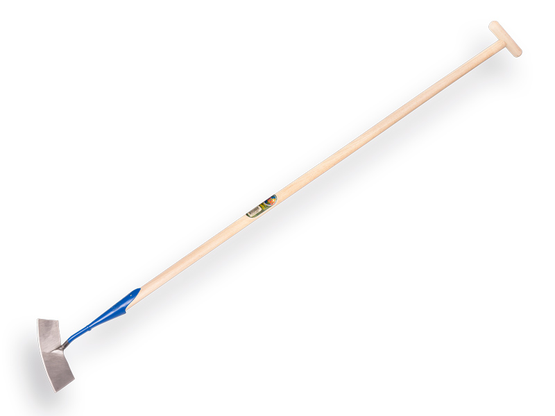 DE WIT Schuffel Rund 24 cm, geschmiedet und gehärtet mit Schuffelstiel und Griff 160 x 3,2 cm