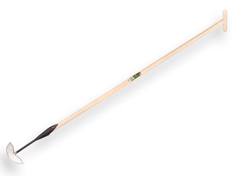 [1012537] Dutch hoe VAN DRIEL no. 4 pointed model 16 cm, with ATLAS handle 160 x 3.2 cm and grip
