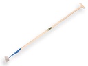 Dutch hoe DE WIT round-shaped model 4" or 10 cm, with ATLAS handle 160 x 3.2 cm and through-mount T-grip