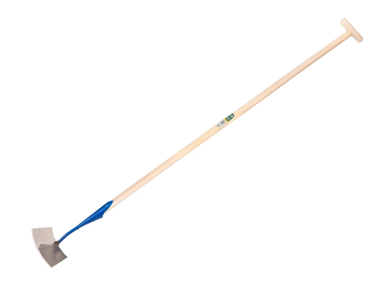 [1017085] Dutch hoe DE WIT round-shaped model 8" or 20 cm, with ATLAS handle 160 x 3.2 cm and through-mount T-grip
