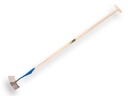 Schuffel DE WIT rundes Modell 9" oder 22,5 cm, mit ATLAS Stiel 160 x 3,2 cm und durchgesteckter T-Griff
