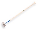 Dutch hoe DE WIT round-shaped model 10" or 25 cm, with ATLAS handle 160 x 3.2 cm and through-mount T-grip