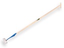 Schuffel DE WIT rechteckiges Modell 14 cm, mit ATLAS Stiel 160 x 3,2 cm und durchgesteckter T-Griff