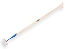 Schuffel DE WIT rechteckiges Modell 16 cm, mit ATLAS Stiel 160 x 3,2 cm und durchgesteckter T-Griff