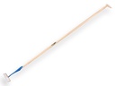 Ratissoire DE WIT modèle rectangulaire forgée 16 cm, avec manche ATLAS 170 x 3,0 cm et poignée goutte d'eau