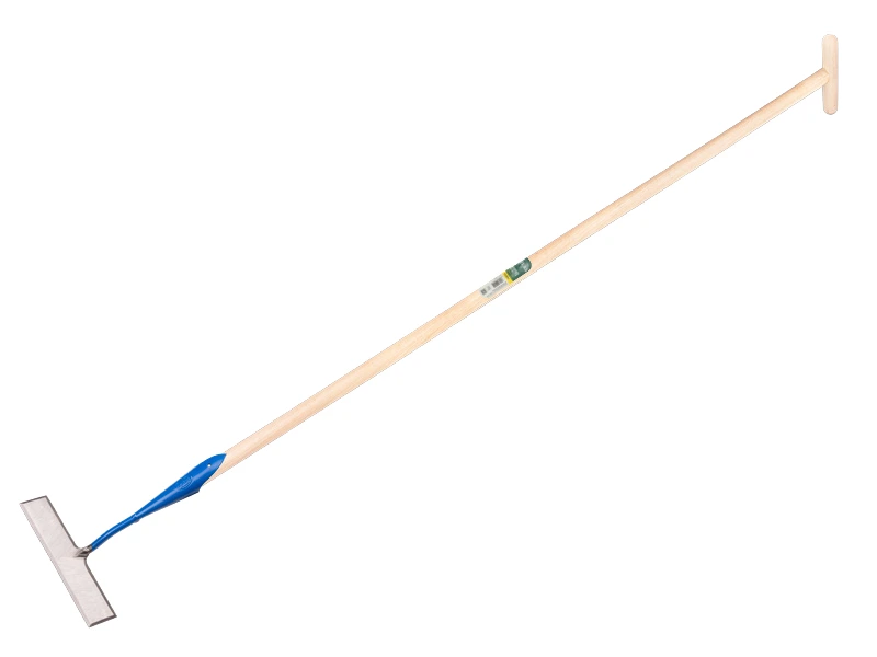 [1018183] Schuffel DE WIT rechteckiges Modell 18 cm, mit ATLAS Stiel 160 x 3,2 cm und durchgesteckter T-Griff