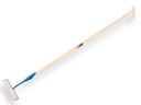 Schuffel DE WIT rechteckiges Modell 18 cm, mit ATLAS Stiel 160 x 3,2 cm und durchgestecktem T-Griff