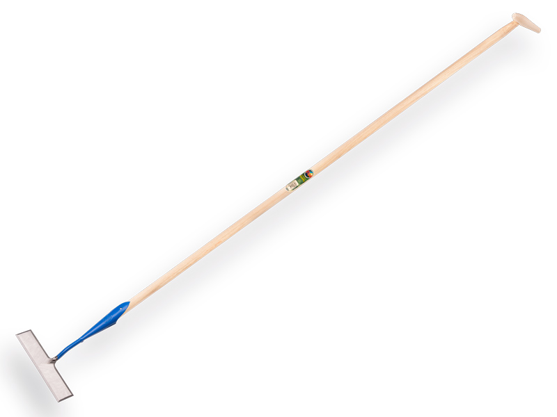 DE WIT Schuffel Rechteck 18 cm, geschmiedet und gehärtet mit Schuffelstiel und Tropfengriff 170 x 3,0 cm