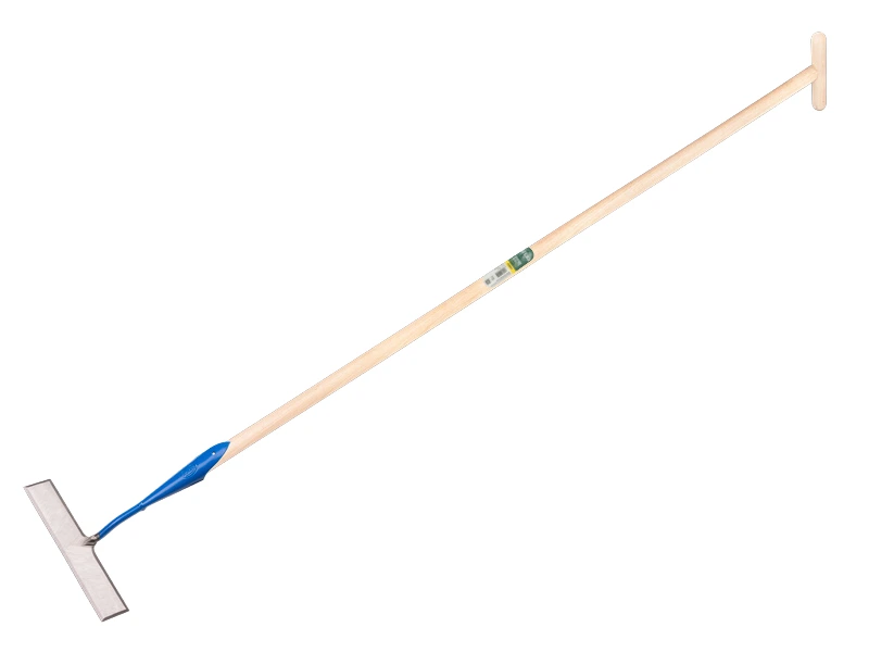 [1018203] Dutch hoe DE WIT rectangular model 20 cm, with ATLAS handle 160 x 3.2 cm and through-mount T-grip