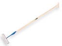 Schuffel DE WIT rechteckiges Modell 20 cm, mit ATLAS Stiel 160 x 3,2 cm und durchgestecktem T-Griff