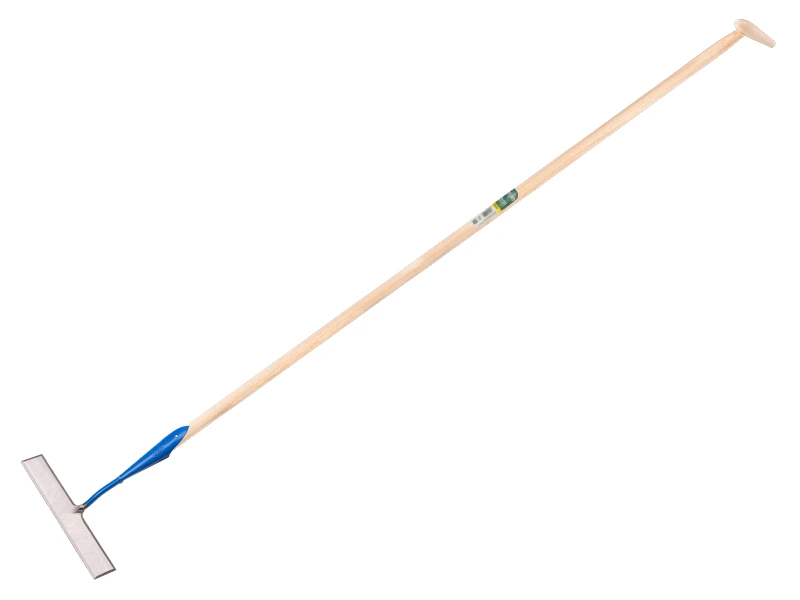 [1018225] Dutch hoe DE WIT rectangular model forged 22 cm, with ATLAS handle 170 x 3.0 cm and teardrop grip