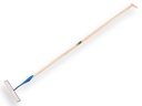 DE WIT Schuffel Rechteck 22 cm, geschmiedet und gehärtet mit Schuffelstiel und Tropfengriff 170 x 3,0 cm