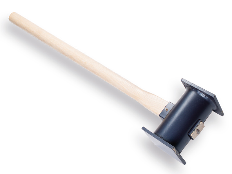 [1019500] Landbauhammer - Pfostenhammer DE WIT vierkant Stahl, mit ATLAS Stiel 90 cm