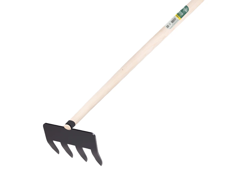 [1040208] Sloothaak DE WIT 4 tands met plaat en ring, met tapse ATLAS steel 340 x 4,5 cm