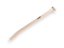 Gooseneck shovel handle ATLAS 95 cm strongly bent, with through-mount T-grip