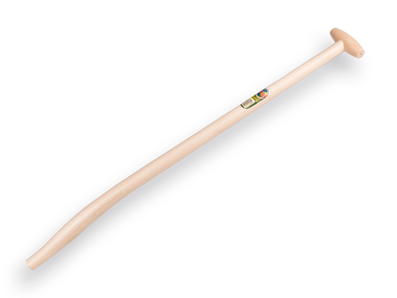 Schwanenhals-Schaufelstiel ATLAS 100 cm stark gebogen, mit durchgesteckter T-Griff