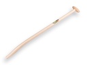 Gooseneck shovel handle ATLAS 100 cm strongly bent, with through-mount T-grip