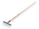 Tuinhark Jimmy verzinkt met 12 gebogen tanden, met IKAPE steel 150 x 2,8 cm. FSC 100%