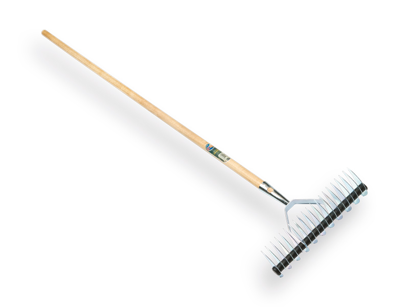 [1304400] Scarifying rake ATLAS galvanised 11/21 tines 36 cm, with IKAPE handle 150 x 2.8 cm. FSC 100%