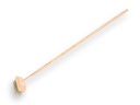 Brosse à désherber ATLAS PPN verte/fil d'acier trempé 14 x 6 cm, avec manche IKAPE 150 x 2,8 cm. FSC 100%