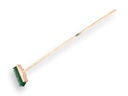 Onkruidbezem Jimmy groene PPN/verzinkt staaldraad 25 cm, met IKAPE steel 150 x 2,8 cm. FSC 100%