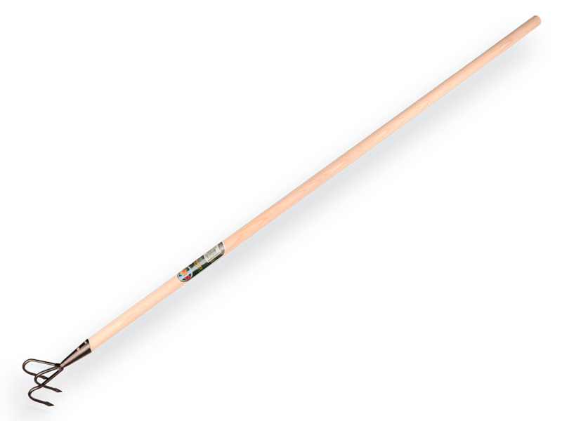 Krabber ATLAS Profi 3 tands, met lanspunten en TAUARI steel 150 x 2,8 cm