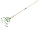Leaf rake ATLAS VICTORIA, 20 round tines, spring steel, with IKAPE handle 150 x 2.8 cm. FSC 100%